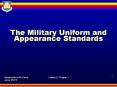 The Military Uniform and Appearance Standards PowerPoint PPT Presentation