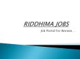 Riddhima Jobs PowerPoint PPT Presentation