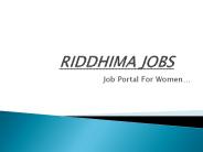 Riddhima Jobs
