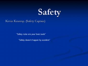 Safety