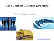 Bally chohan business Directory