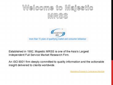 Market Research Firms In India