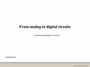 From analog to digital circuits
