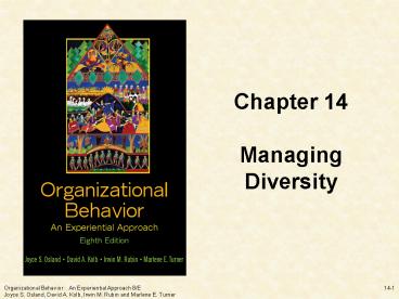 Organizational Behavior : An Experiential Approach 8/E
