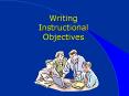 Writing Instructional Objectives PowerPoint PPT Presentation