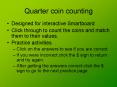 Quarter coin counting PowerPoint PPT Presentation