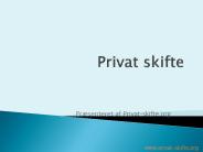 Privat skifte