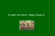 Drought and Water Supply Issues in