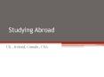 Studying Abroad PowerPoint PPT Presentation