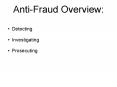 Anti-Fraud Overview: PowerPoint PPT Presentation