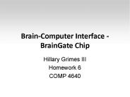 Brain-Computer Interface - BrainGate Chip