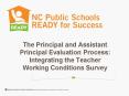 The Principal and Assistant Principal Evaluation Process: Integrating the Teacher Working Conditions Survey PowerPoint PPT Presentation