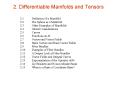 2. Differentiable Manifolds and Tensors PowerPoint PPT Presentation