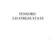 TENSORS/ 3-D STRESS STATE