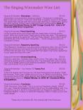The Singing Winemaker Wine List PowerPoint PPT Presentation