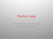 The Fur Trade