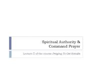 Spiritual Authority