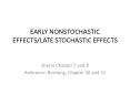 EARLY NONSTOCHASTIC EFFECTS/LATE STOCHASTIC EFFECTS PowerPoint PPT Presentation