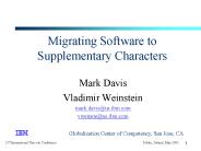 Migrating Software to Supplementary Characters
