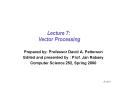 Lecture 7:  Vector Processing PowerPoint PPT Presentation