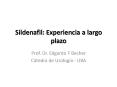 Sildenafil: Experiencia a largo plazo PowerPoint PPT Presentation