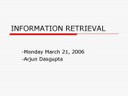 INFORMATION RETRIEVAL
