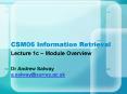 CSM06 Information Retrieval PowerPoint PPT Presentation