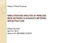 SIMULATION AND ANALYSIS OF WIRELESS MESH NETWORK IN ADVANCED METERING INFRASTRUCTURE PowerPoint PPT Presentation