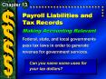 Payroll Liabilities and Tax Records PowerPoint PPT Presentation