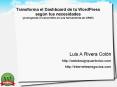 Transforma el Dashboard de tu WordPress seg PowerPoint PPT Presentation