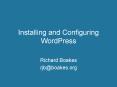Installing and Configuring WordPress PowerPoint PPT Presentation