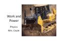 Work and Power PowerPoint PPT Presentation