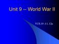 Unit 9 -- World War II PowerPoint PPT Presentation
