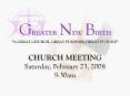 GREATER NEW BIRTH          PowerPoint PPT Presentation
