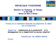 REPUBLIQUE TUNISIENNE Minist