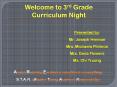 Welcome to 3rd Grade Curriculum Night PowerPoint PPT Presentation