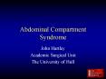 Abdominal Compartment Syndrome PowerPoint PPT Presentation