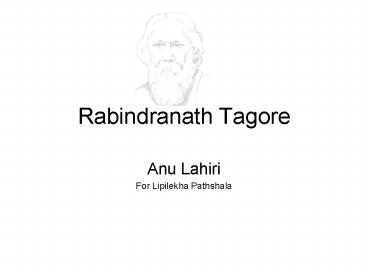 Rabindranath Tagore