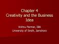 Chapter 4 Creativity and the Business Idea PowerPoint PPT Presentation