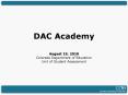 DAC Academy PowerPoint PPT Presentation