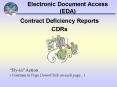 Contract Deficiency Reports PowerPoint PPT Presentation