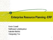 Enterprise Resource Planning -ERP