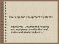 Housing and Equipment Systems PowerPoint PPT Presentation