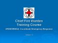 Chief Fire Warden Training Course SRXEMR002A: Coordinate Emergency Response PowerPoint PPT Presentation