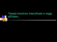 Terapia Insulinica Intensificata e viaggi all