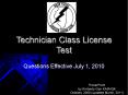 Technician Class License Test PowerPoint PPT Presentation