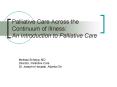 Palliative Care Across the Continuum of Illness: An Introduction to Palliative Care PowerPoint PPT Presentation