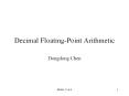 Decimal%20Floating-Point%20Arithmetic PowerPoint PPT Presentation