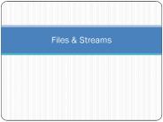 Files
