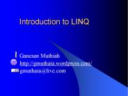 Introduction to LINQ